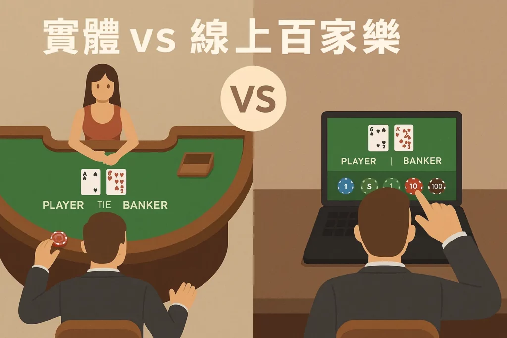 實體 vs 線上百家樂